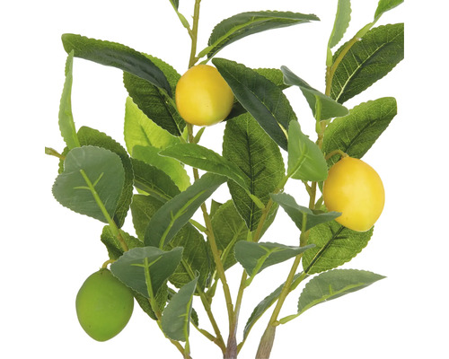 Künstlicher Zitronenbaum mit Blättern und Früchten als Dekoration
