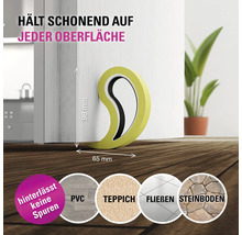 Türstopper für jede Oberfläche, hinterlässt keine Spuren, Maße: 96 mm x 65 mm