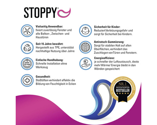 Stoppy Tür- und Fensterstopper Produktinformationen