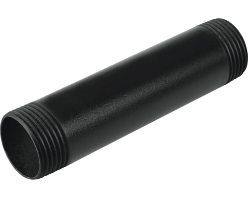 Schwarzes Stahlrohrnippel mit Gewindeenden