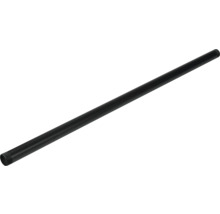 Schwarzes Metallrohr mit Gewinde