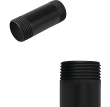 Zwei Rohrnippel mit Gewinde für Sanitärinstallationen