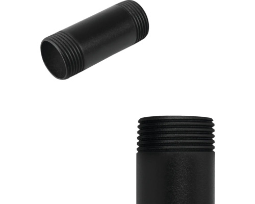 Zwei Rohrnippel mit Gewinde für Sanitärinstallationen