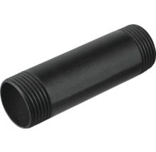 Schwarzes Gewinderohr aus Metall