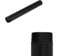 Schwarzes Stahlrohr mit Gewindeenden