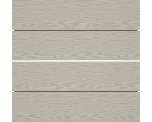 Fassade mit Holzstruktur