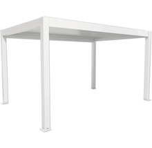 Freistehende weiße Pergola mit Dach für den Garten