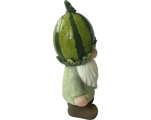 Gartenzwerg mit Wassermelonen-Mütze