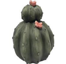 Dekorativer Kaktus mit Blüte als Zimmerdekoration