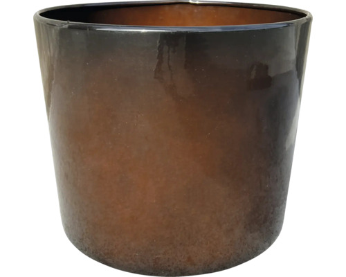 Pflanztopf Zylinder Metall Ø 43 cm H 37 cm braun Blumentopf
