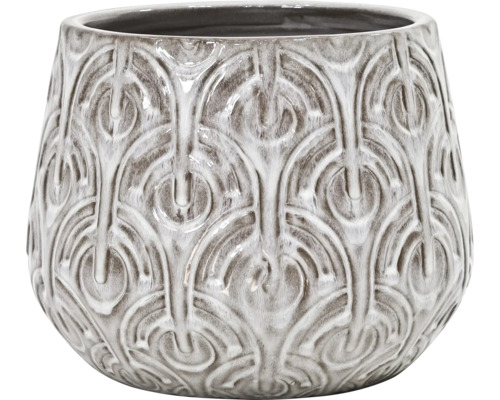Keramik Blumentopf mit Muster