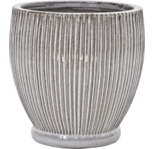 Blumentopf mit vertikalen Rillen