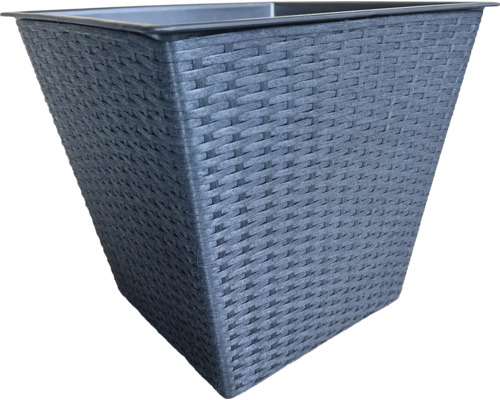 Blumenkübel mit Rattan-Optik