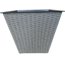 Blumenkübel mit Rattanoptik