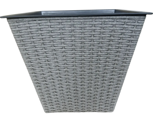 Blumenkübel mit Rattanoptik