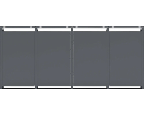 Sichtschutzzaun mit horizontalen Paneelen