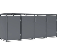 Mülltonnenbox für vier Mülltonnen