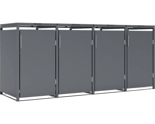 Mülltonnenbox für vier Mülltonnen