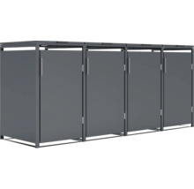 Mülltonnenbox für vier Mülltonnen