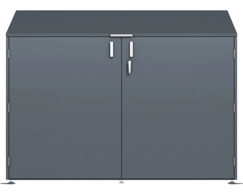 Mülltonnenbox mit zwei Türen zur Aufbewahrung von Mülltonnen