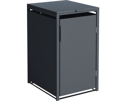 Mülltonnenbox für eine Mülltonne mit Tür und Deckel
