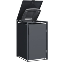 Mülltonnenbox mit geöffnetem Deckel.