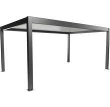 Freistehende graue Terrassenüberdachung