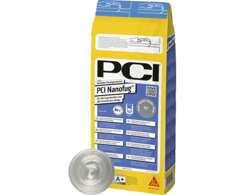 PCI Nanofug® Variabler Flexfugenmörtel für Steingut- und Steinzeugbeläge lichtgrau 4 kg PCI Nanofug variabler Flexfugenmörtel für alle Fugenbreiten und keramischen Beläge