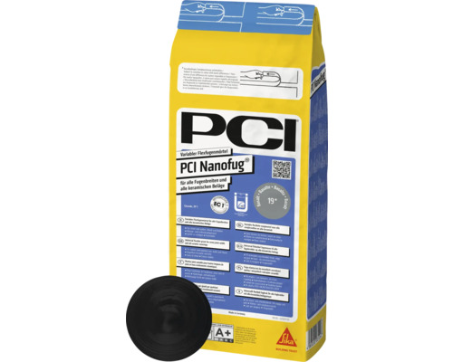PCI Nanofug® Variabler Flexfugenmörtel für Steingut- und Steinzeugbeläge schwarz 4 kg PCI Nanofug flexibler Fugenmörtel für alle Fugenbreiten und Keramikbeläge