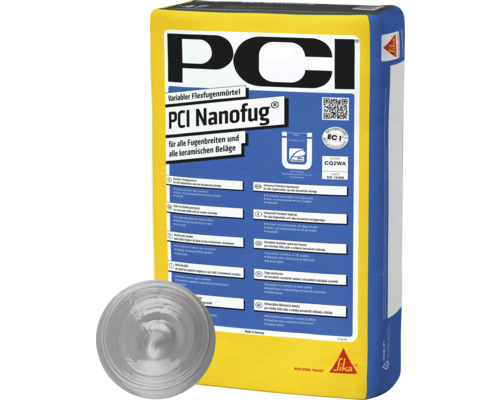 PCI Nanofug® Variabler Flexfugenmörtel für Steingut- und Steinzeugbeläge manhattan 15 kg PCI Nanofug flexibler Fugenmörtel für alle Fugenbreiten und keramischen Beläge, 15 kg