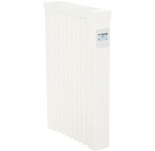 Weißer Elektroheizkörper mit digitaler Anzeige