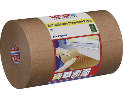 Tesa Professional selbstklebendes Schutzpapier, 50 Meter mal 150 Millimeter