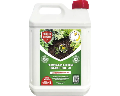 Permaclean Express Unkrautfrei AF 5000 ml Unkrautvernichter in einer weißen Flasche