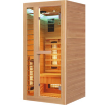 Home Deluxe Infrarotsauna mit Glastür und Holzverkleidung