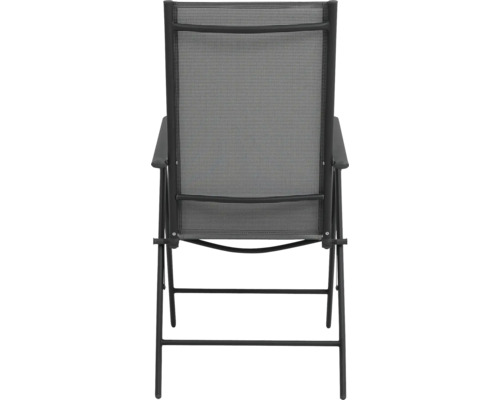 Gartensessel mit Textilbespannung und Armlehnen, Rückansicht