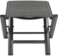 Gartensessel-Fußhocker aus Aluminium mit Textilbezug