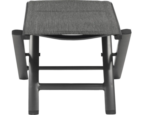 Gartensessel-Fußhocker aus Aluminium mit Textilbezug