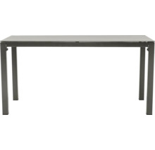 Rechteckiger Gartentisch mit Tischplatte und vier Beinen