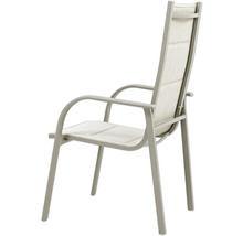 Gartenstuhl mit Armlehnen und Textilbespannung