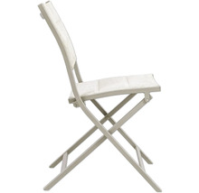 Klappstuhl aus Metall und Textil