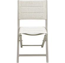 Gartensessel aus Metall mit Textilbespannung