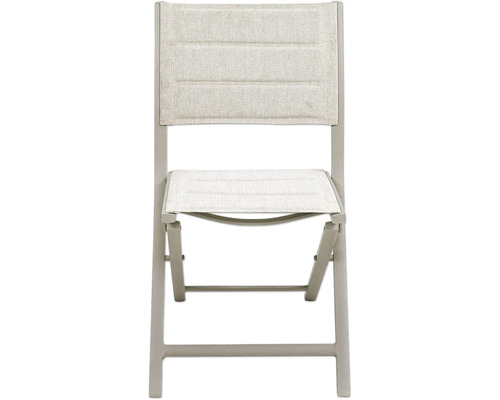 Gartensessel aus Metall mit Textilbespannung