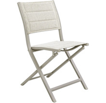 Klappbarer Gartenstuhl mit Textilsitzfläche und Rückenlehne