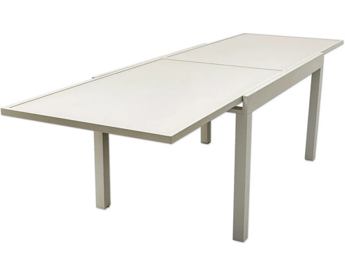 Ausziehbarer Gartentisch mit Metallgestell