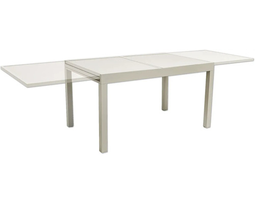 Ausziehbarer Gartentisch mit Metallgestell