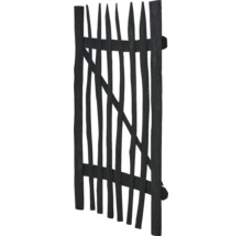 Schwarzes Gartentor aus Holz