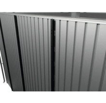 Detailaufnahme eines Metallrollladens