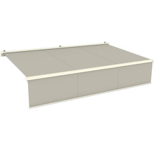 Ausgefahrene Gelenkarmmarkise