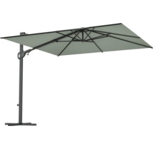 Freiarm-Sonnenschirm mit rechteckigem Schirm und stabilem Standfuß für den Außenbereich