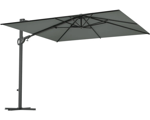 Freiarm-Sonnenschirm mit rechteckigem Schirm und stabilem Fuß